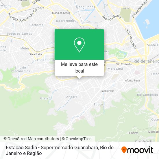 Estaçao Sadia - Supermercado Guanabara mapa