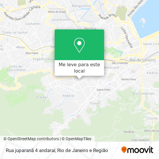 Rua juparanã 4 andaraí mapa