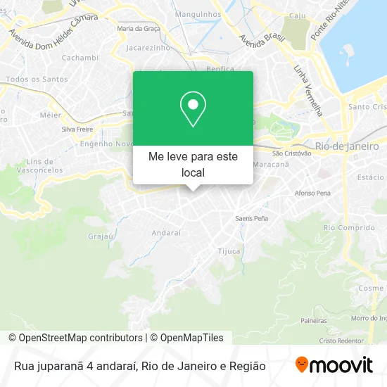 Rua juparanã 4 andaraí mapa