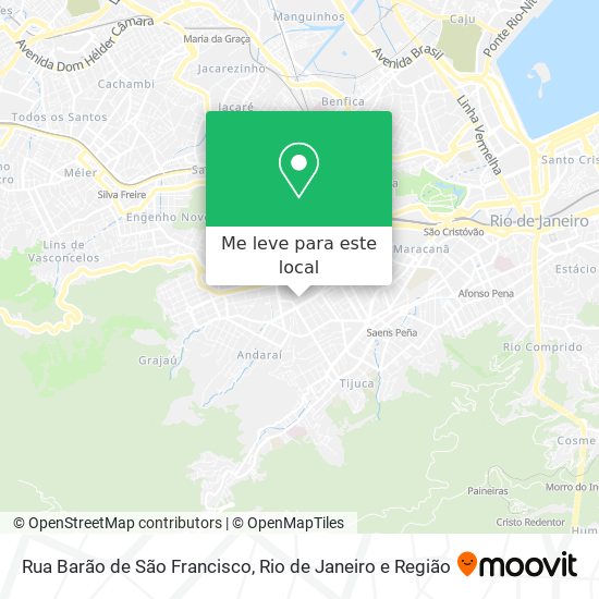 Rua Barão de São Francisco mapa