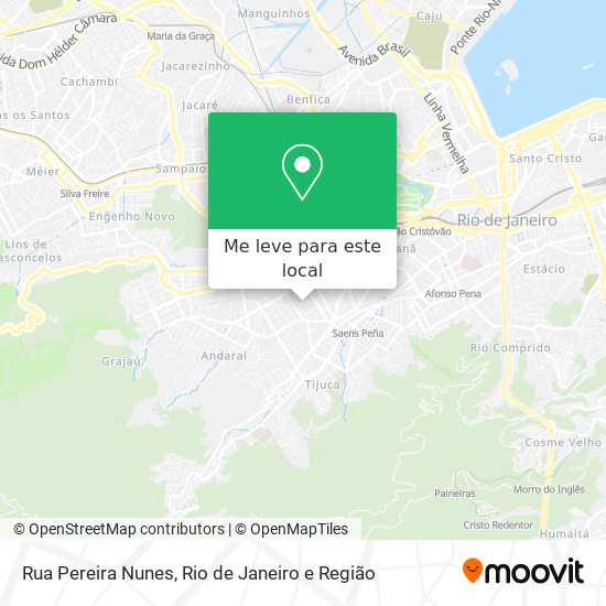 Rua Pereira Nunes mapa