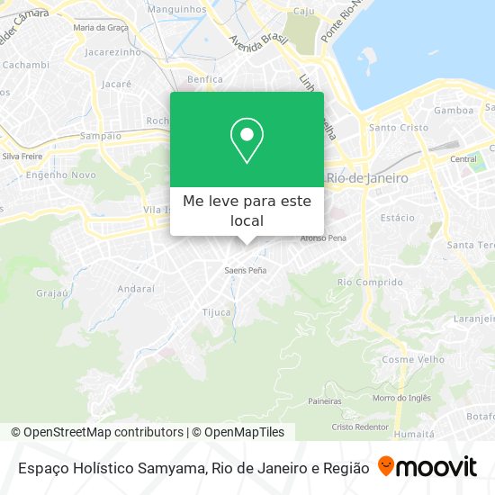 Espaço Holístico Samyama mapa