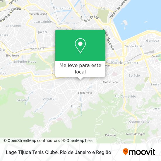 Lage Tijuca Tenis Clube mapa