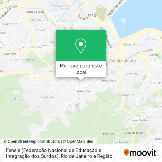 Feneis (Federação Nacional de Educação e Integração dos Surdos) mapa