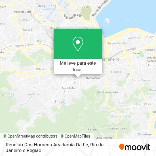 Reuniao Dos Homens Academia Da Fe mapa