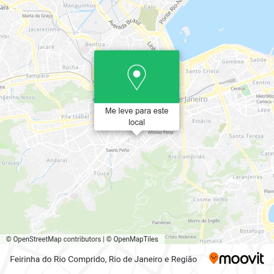 Feirinha do Rio Comprido mapa