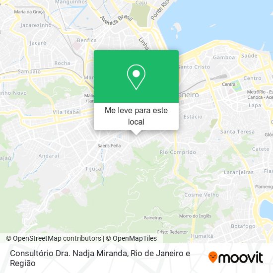 Consultório Dra. Nadja Miranda mapa