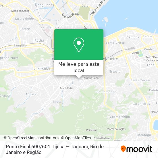 Ponto Final 600 / 601 Tijuca — Taquara mapa