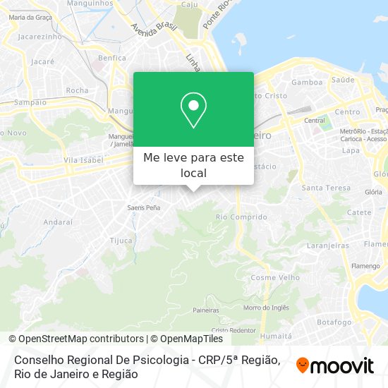 Conselho Regional De Psicologia - CRP / 5ª Região mapa