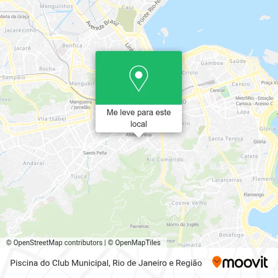 Piscina do Club Municipal mapa