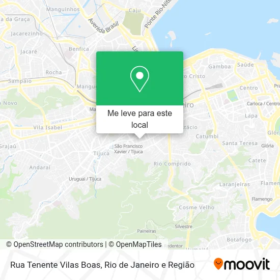 Rua Tenente Vilas Boas mapa