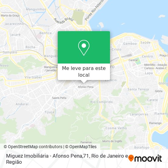 Miguez Imobiliária - Afonso Pena,71 mapa