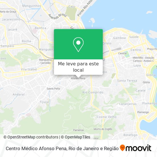 Centro Médico Afonso Pena mapa