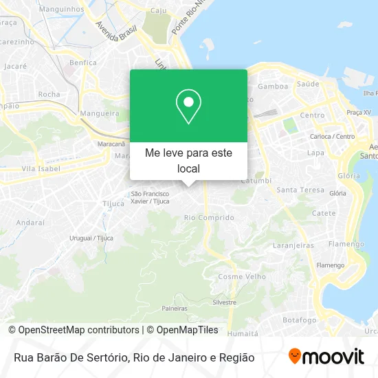 Rua Barão De Sertório mapa