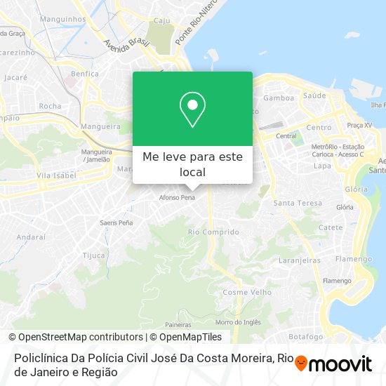 Policlínica Da Polícia Civil José Da Costa Moreira mapa