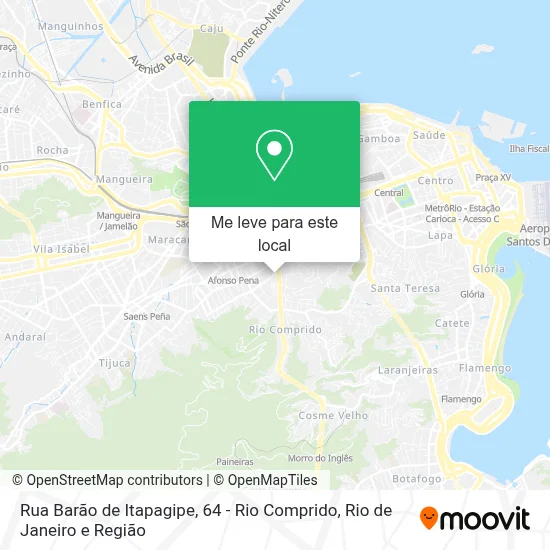 Rua Barão de Itapagipe, 64 - Rio Comprido mapa