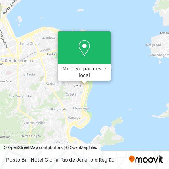 Posto Br - Hotel Gloria mapa