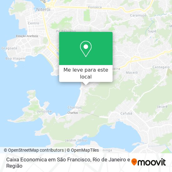 Caixa Economica em São Francisco mapa