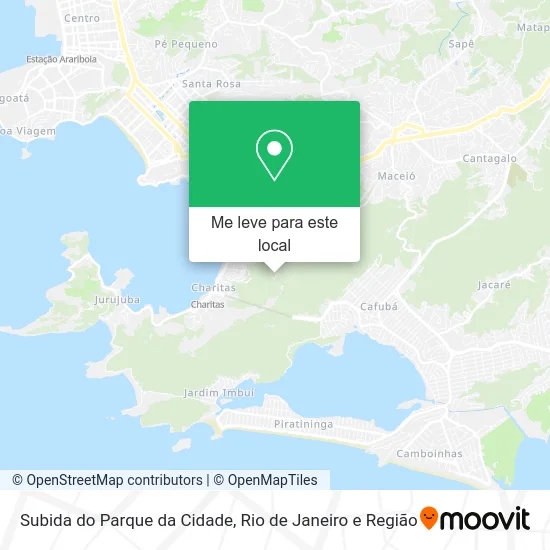 Subida do Parque da Cidade mapa