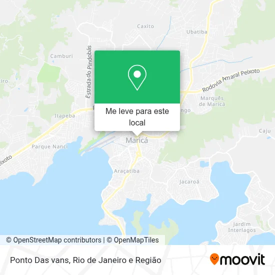 Ponto Das vans mapa