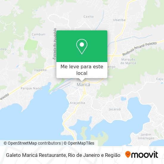 Galeto Maricá Restaurante mapa