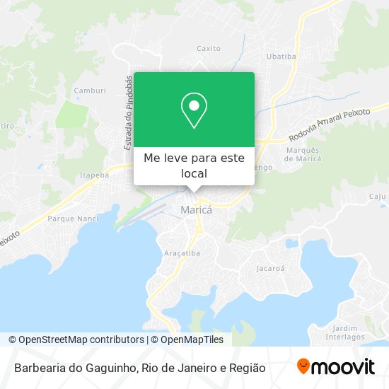 Barbearia do Gaguinho mapa