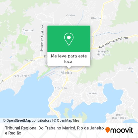Tribunal Regional Do Trabalho Maricá mapa