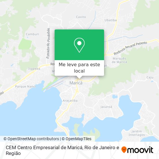 CEM Centro Empresarial de Maricá mapa
