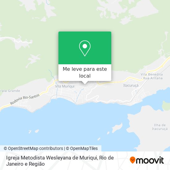 Igreja Metodista Wesleyana de Muriqui mapa
