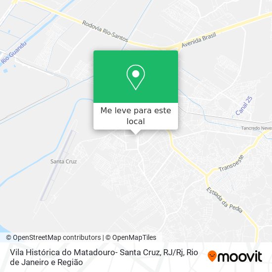 Vila Histórica do Matadouro- Santa Cruz, RJ / Rj mapa