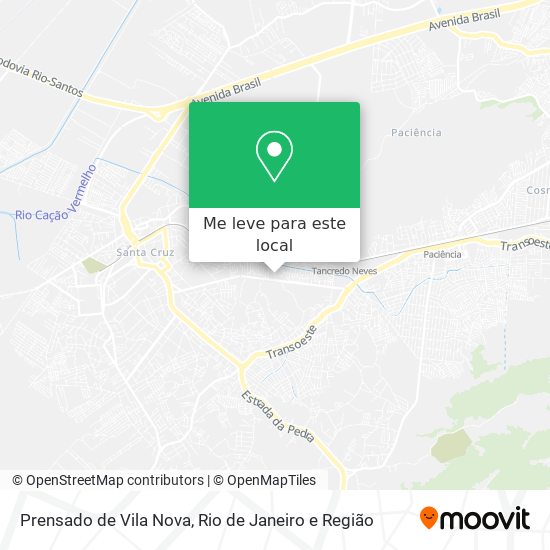 Prensado de Vila Nova mapa