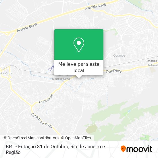BRT - Estação 31 de Outubro mapa