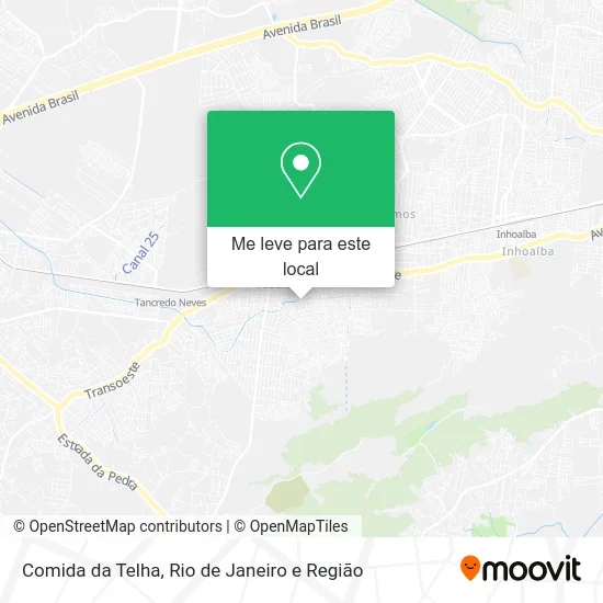 Comida da Telha mapa