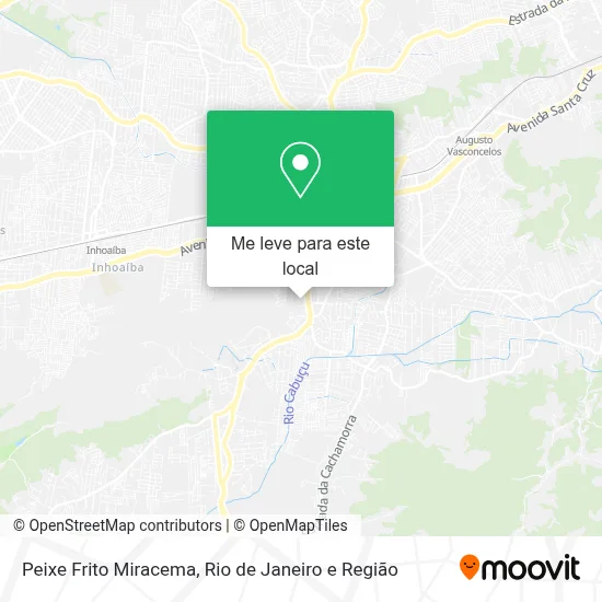 Peixe Frito Miracema mapa