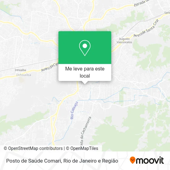 Posto de Saúde Comari mapa