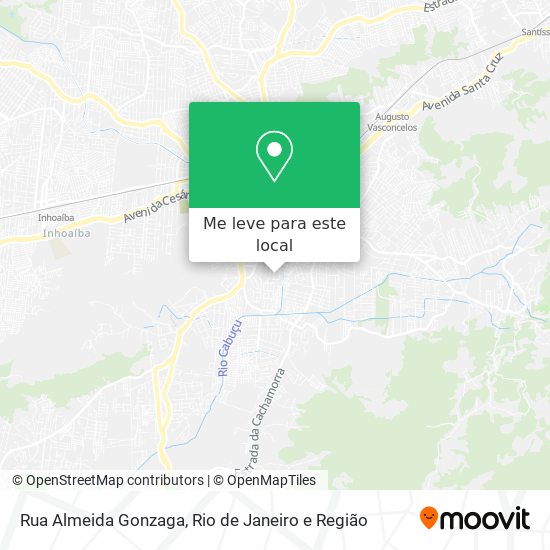 Rua Almeida Gonzaga mapa