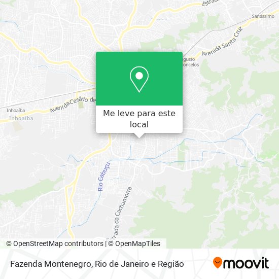 Fazenda Montenegro mapa