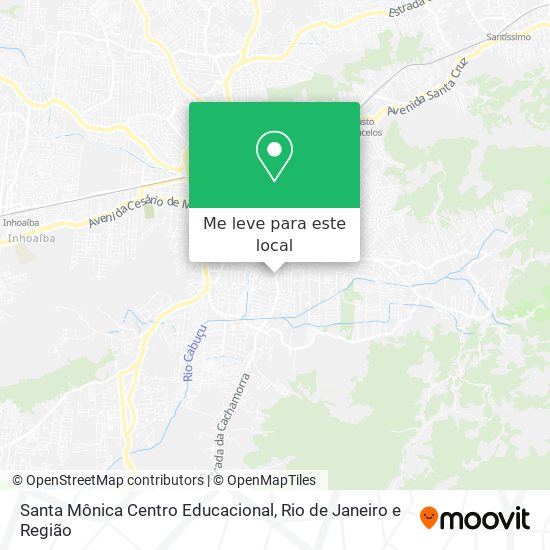 Santa Mônica Centro Educacional mapa