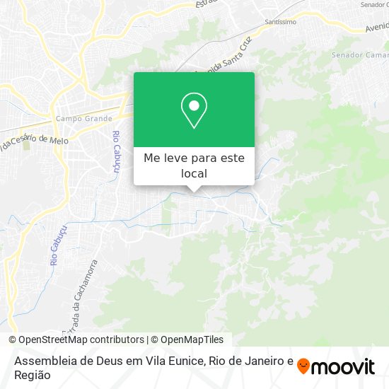 Assembleia de Deus em Vila Eunice mapa