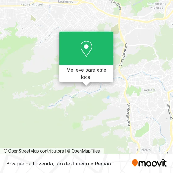 Bosque da Fazenda mapa