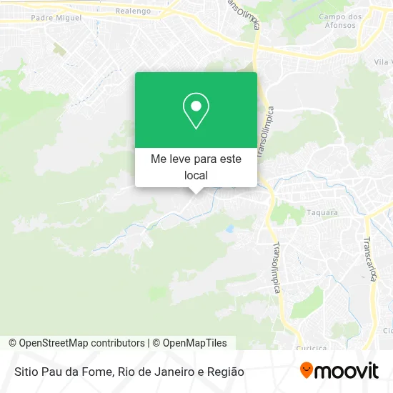 Sitio Pau da Fome mapa