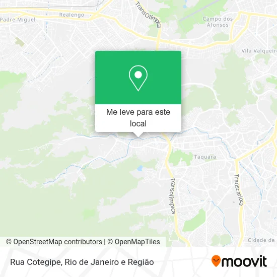 Rua Cotegipe mapa