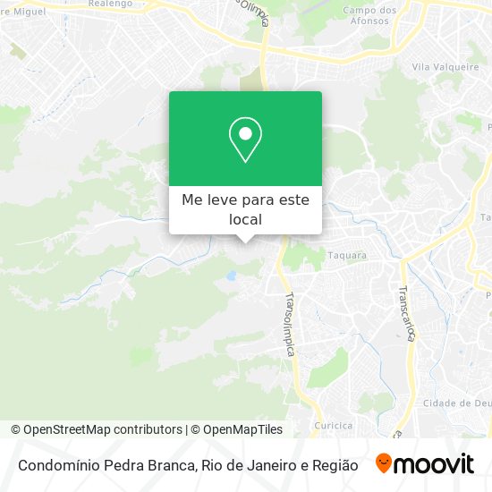 Condomínio Pedra Branca mapa