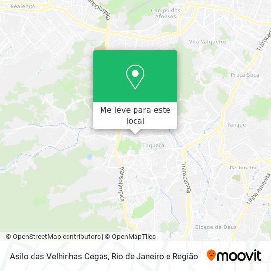 Asilo das Velhinhas Cegas mapa