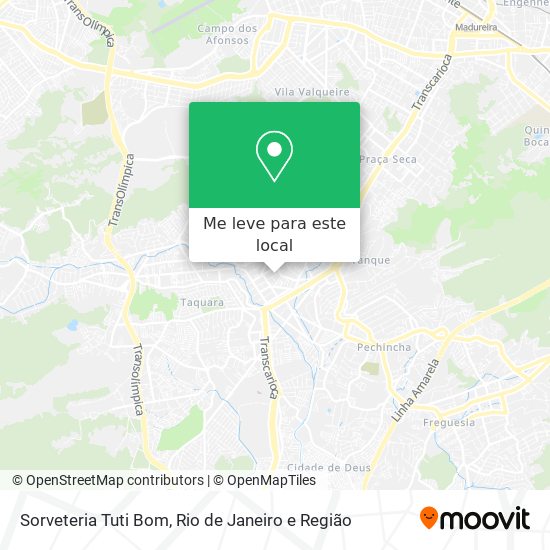 Sorveteria Tuti Bom mapa