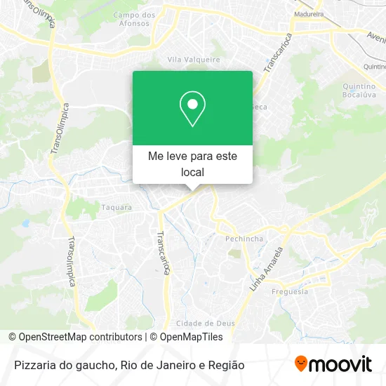 Pizzaria do gaucho mapa