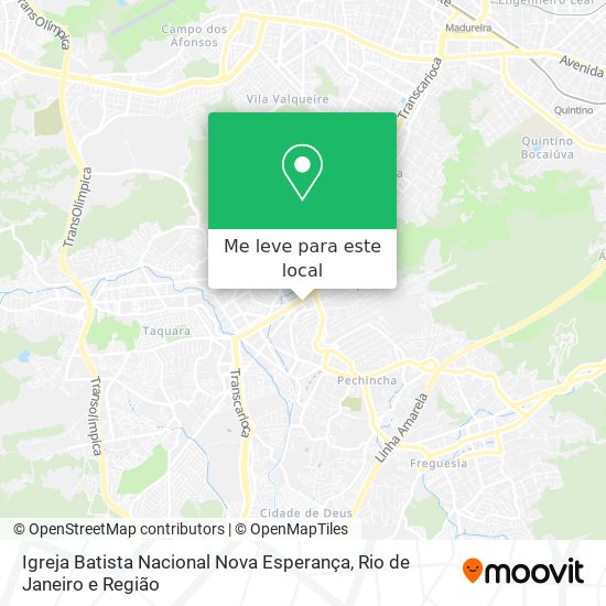 Igreja Batista Nacional Nova Esperança mapa