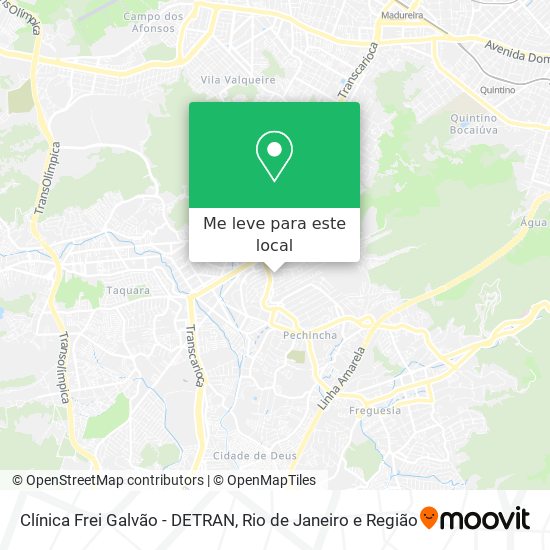 Clínica Frei Galvão - DETRAN mapa