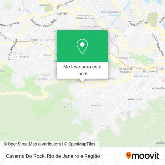 Caverna Do Rock mapa