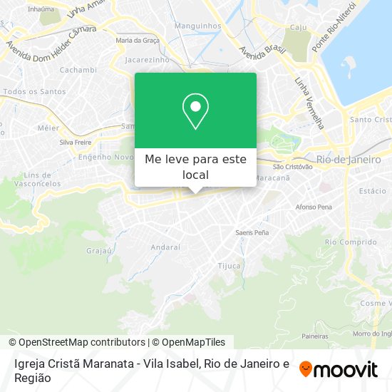 Igreja Cristã Maranata - Vila Isabel mapa